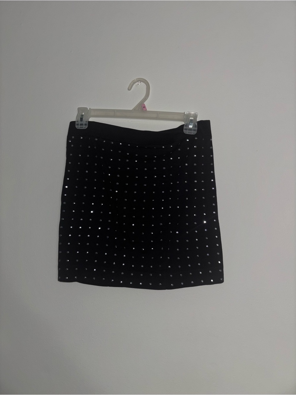 Black Studded Mini Skirt